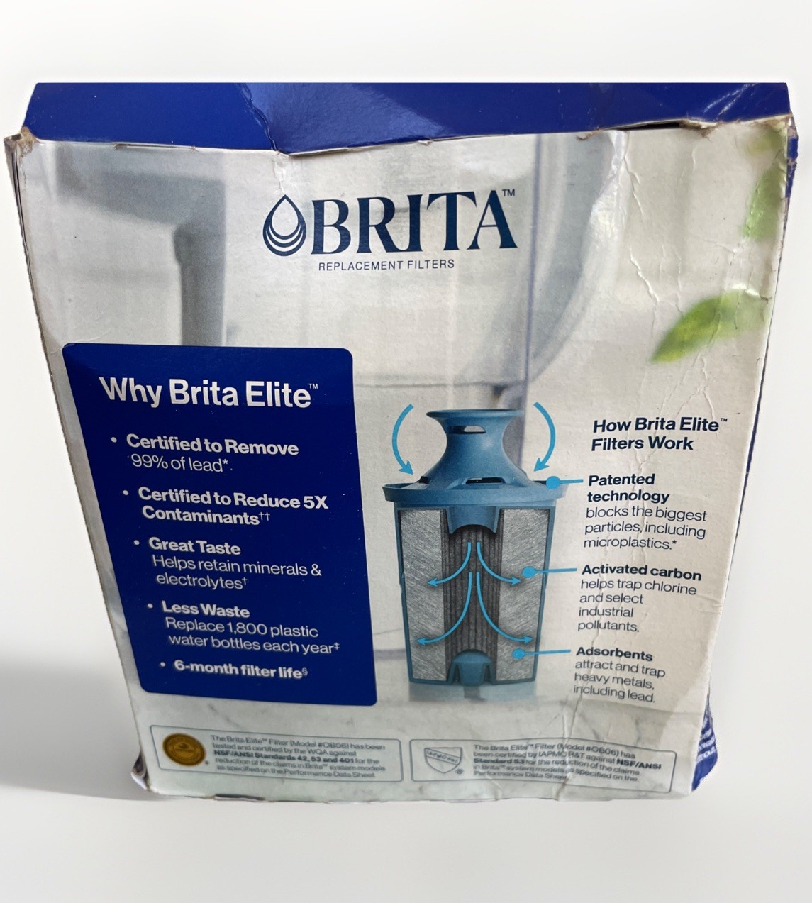 Brita Elite Replacement Filters for Brita Pitchers and Dispensers 2-Pack