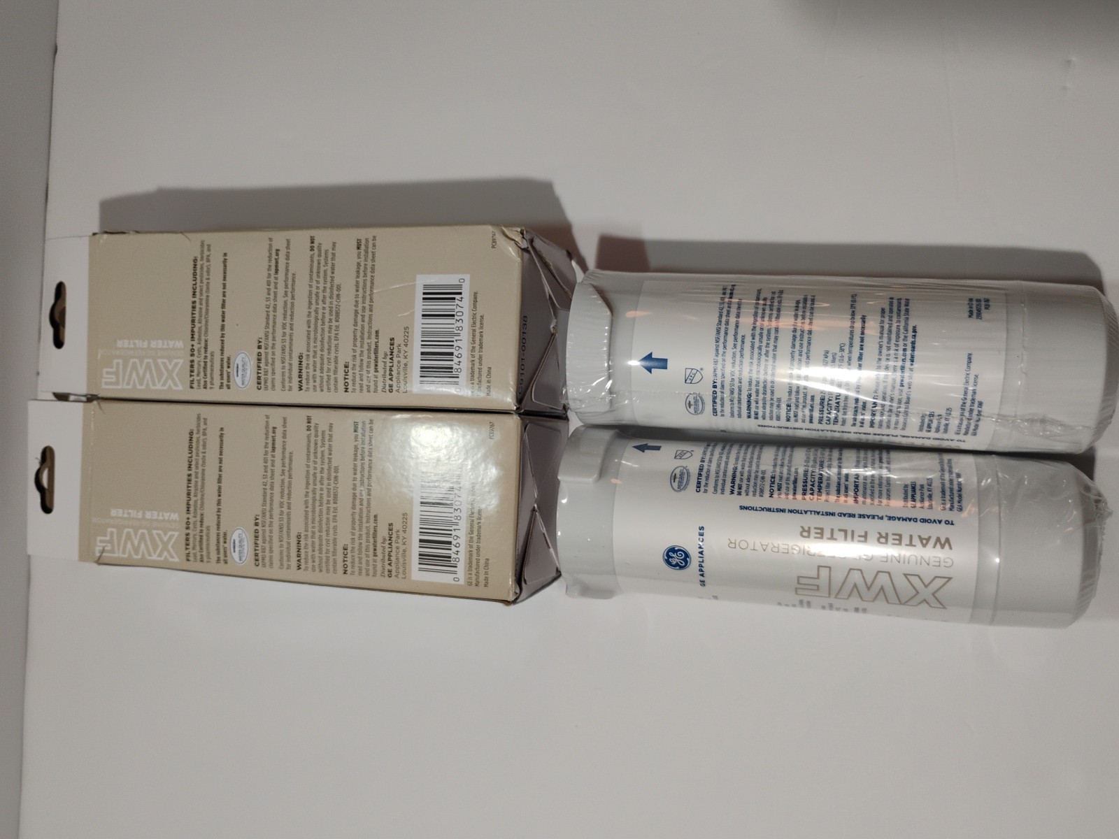 2 Pack GE XWF Refrigerator Water Filter Replacement | New | Non-Chip