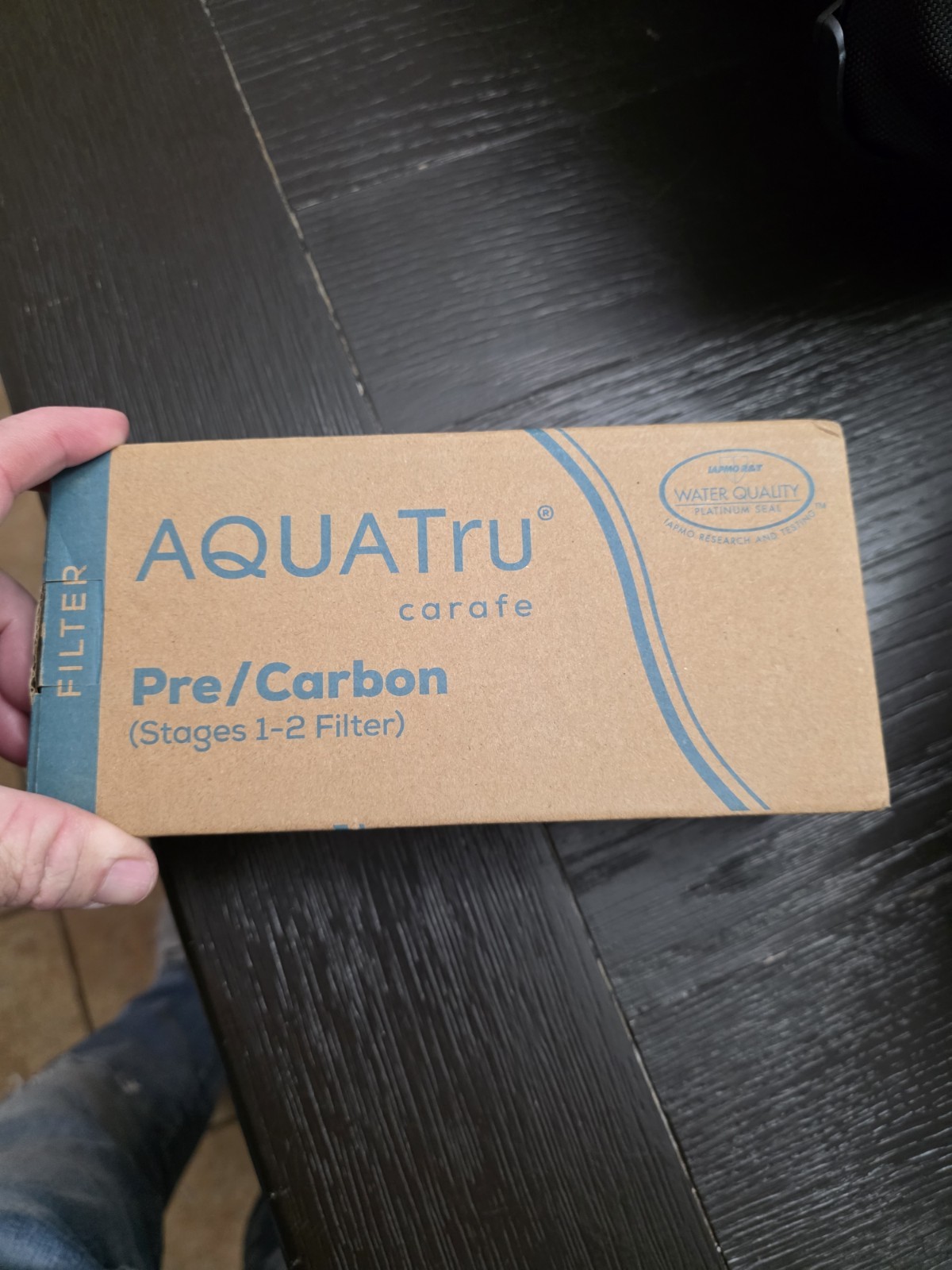 AQUA TRU Carafe AT100 2-Stage Pre/Carbon Filter Reduces Sand Silt Sediment New!