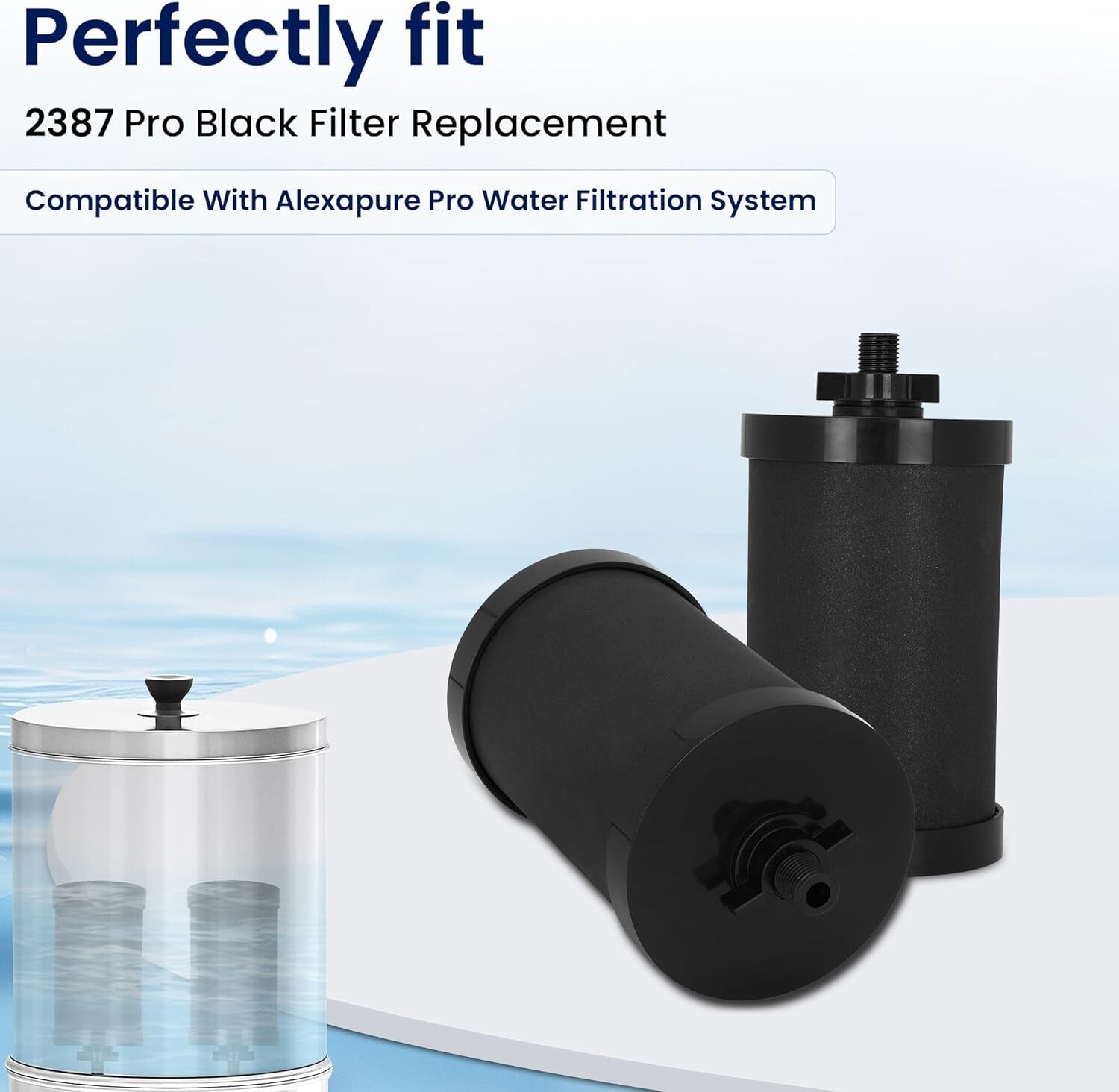 2387 Pro Filter Compatible with Alexapure Pro Gravity Water Filter System 1 F