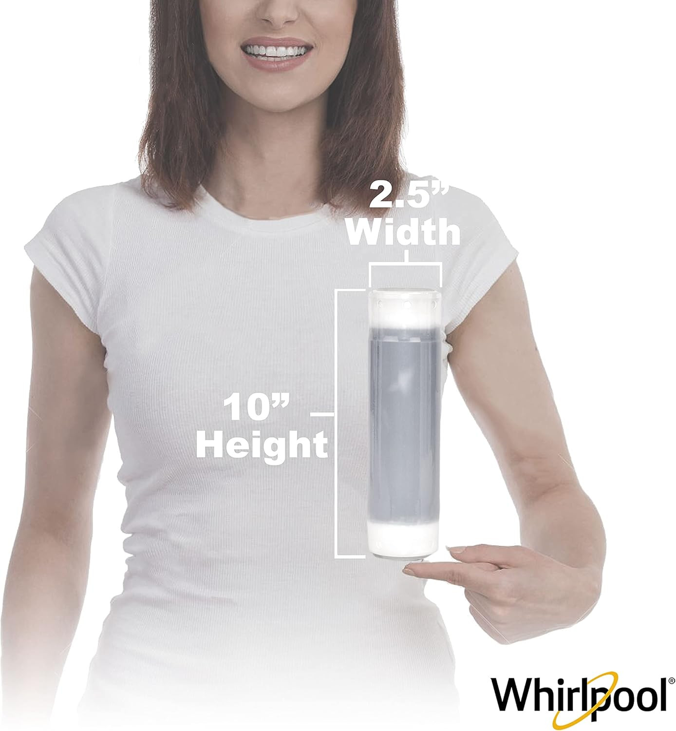 Whirlpool Granular Activated Carbon 10″ X 2.5″ Replacement Water Filter WHKF-GAC