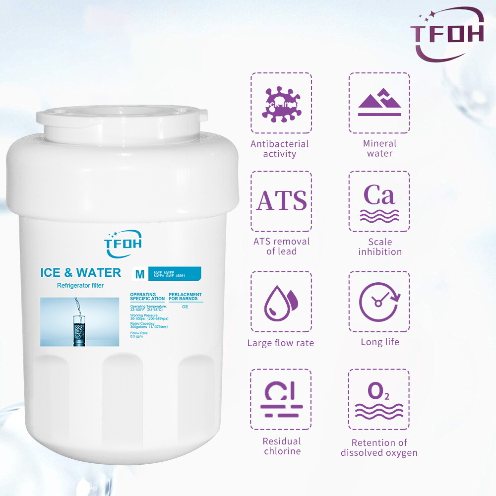 1 Pack Genuine For GE MWF MWFP GWF 46-9991 Fridge Replacement Water Filter NEW
