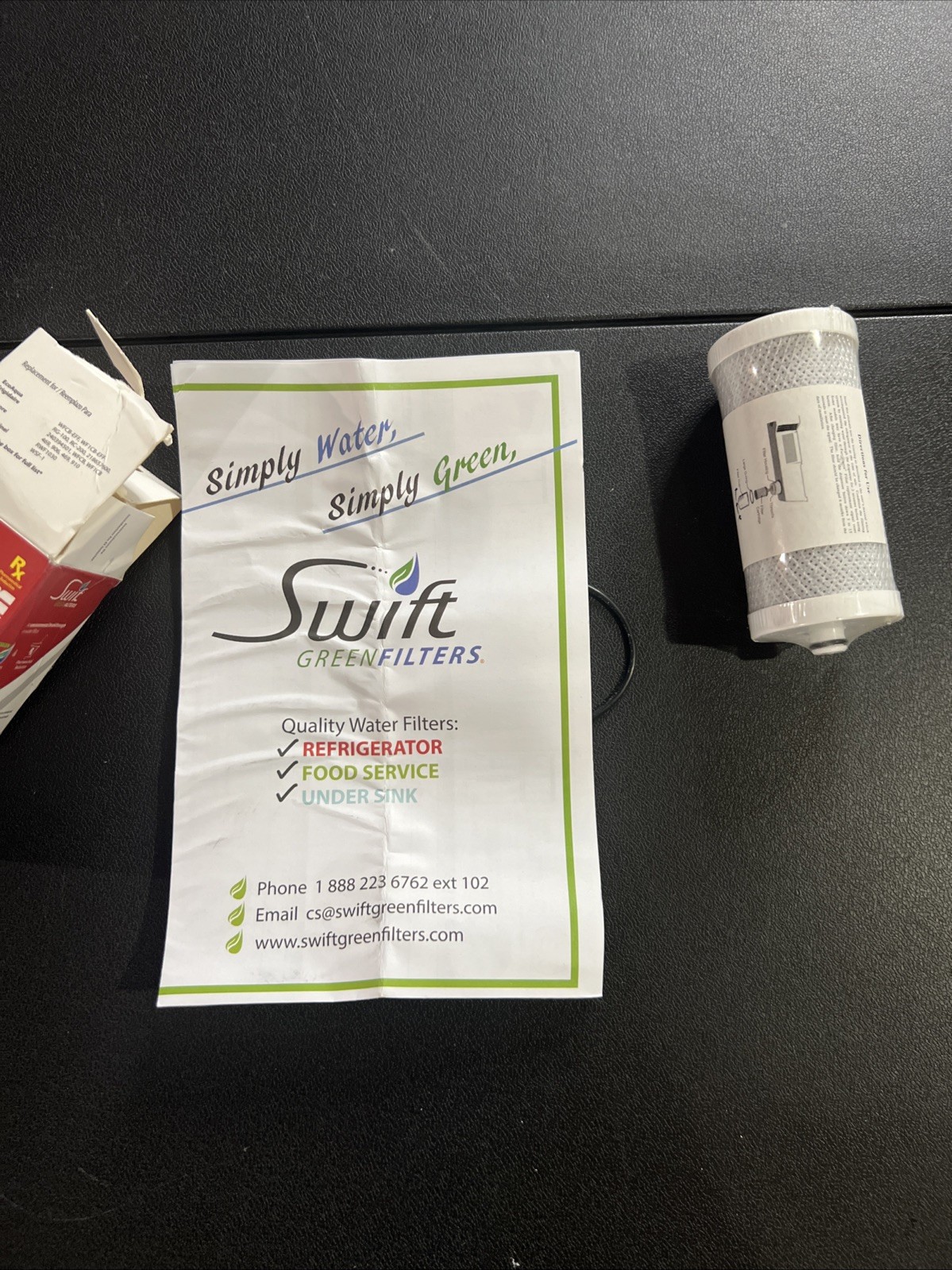 New SWIFT Green Filters WFCB-SW Refrigerator Water Filter For WFCB 469 906 910