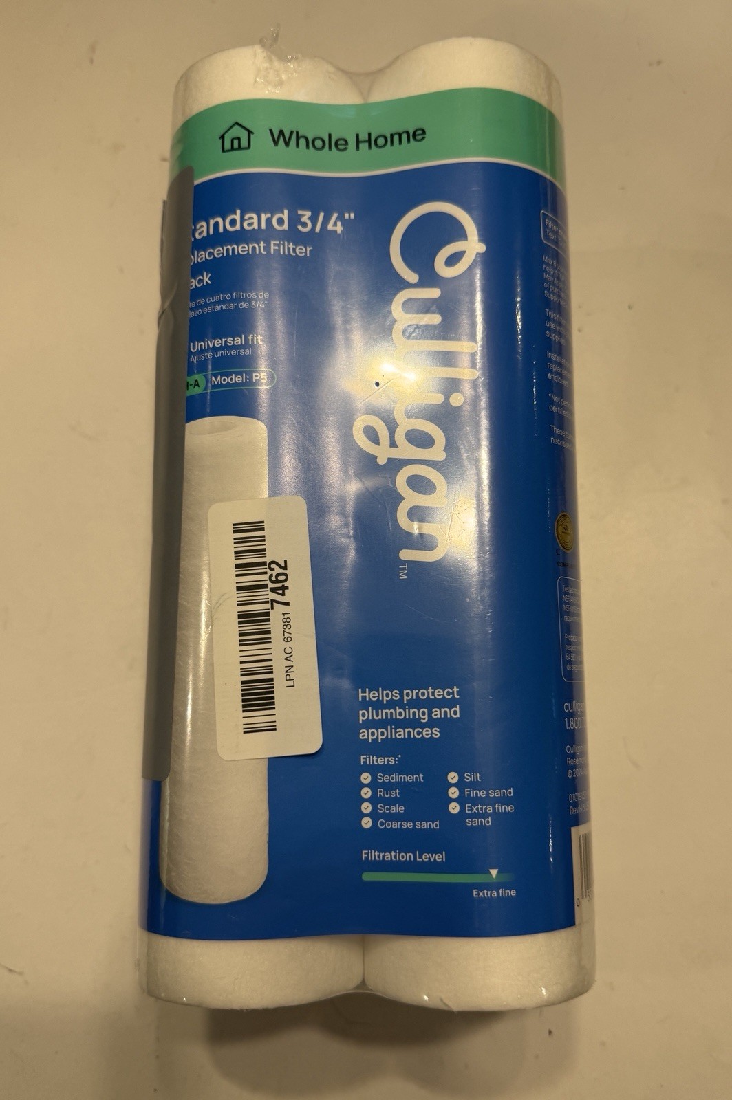 Culligan P5-4PK Whole House Premium Water Filter 4 Pack 8,000 Gal READ