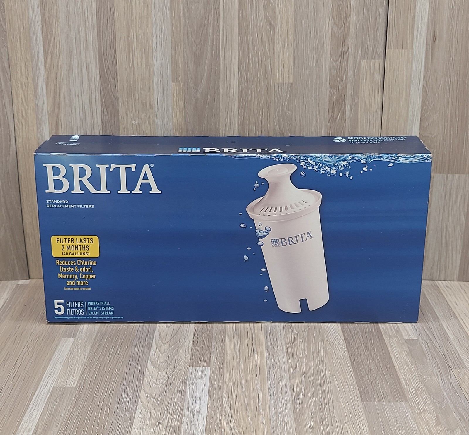 Brita Pitcher Replacement Water Filters (5 in box) Model OB03