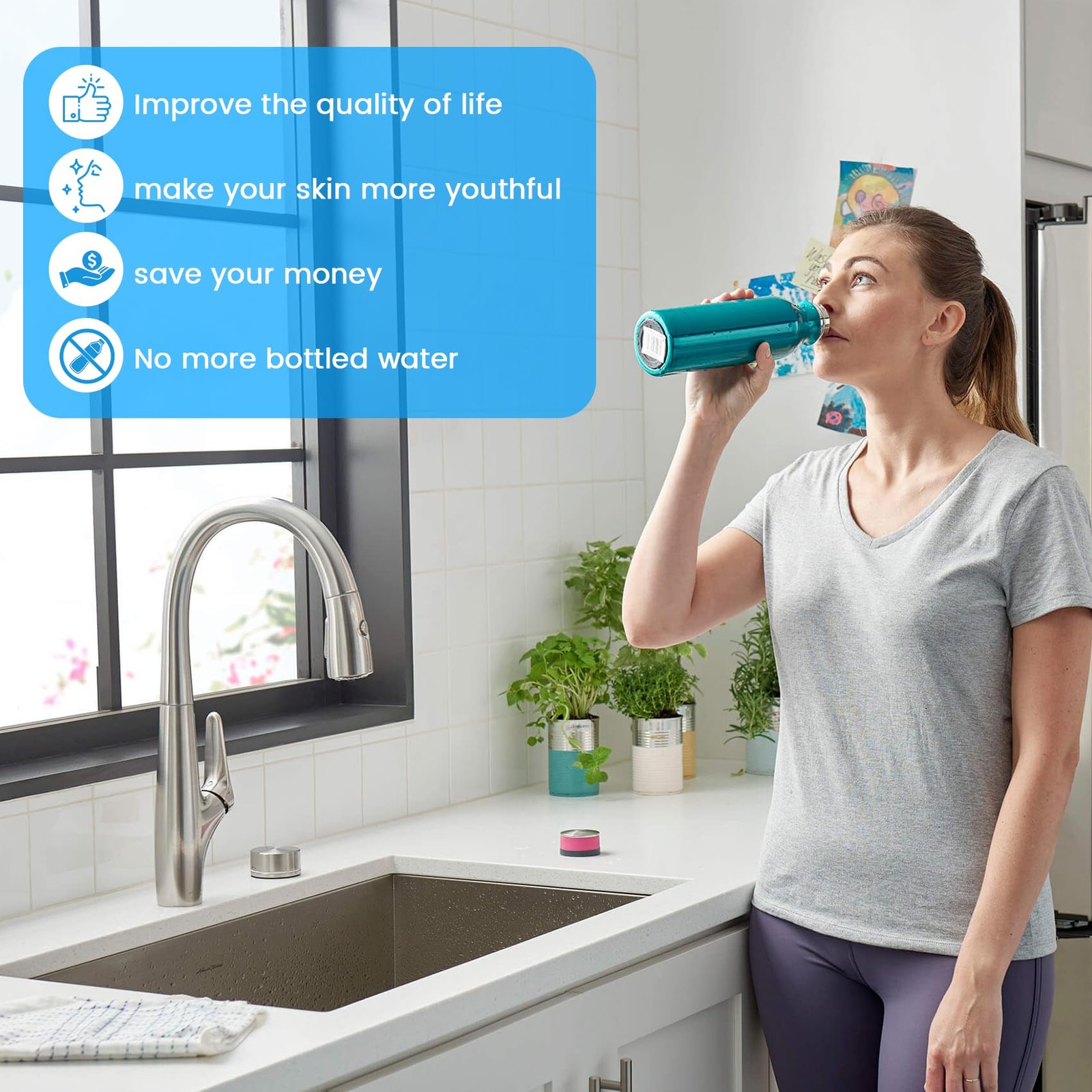 12 GPM Whole House UV Water Filter，uv Light Water Purifier with 1 Extra UV Tu…