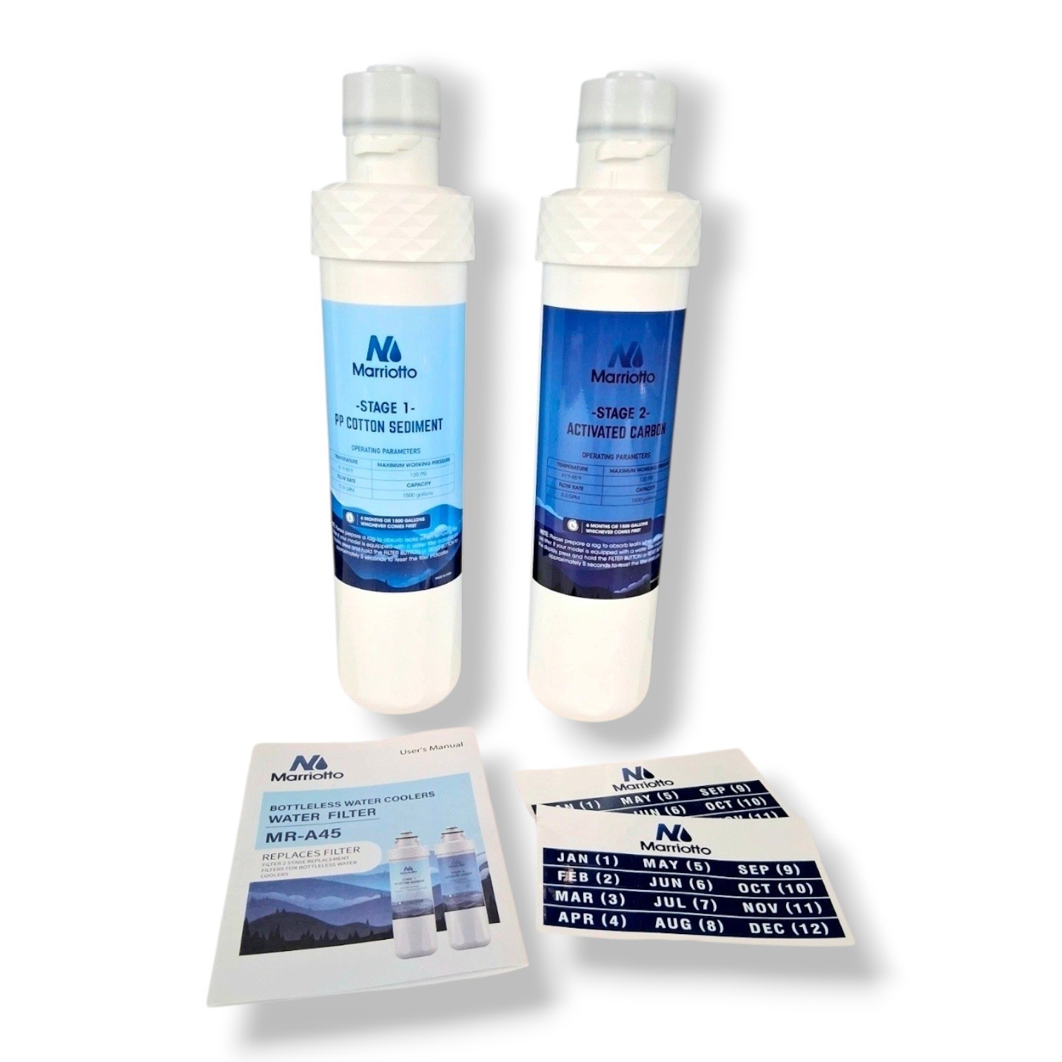 Marriotto MR-A45 2 Stage Filters For Avalon Bottleless Water Cooler