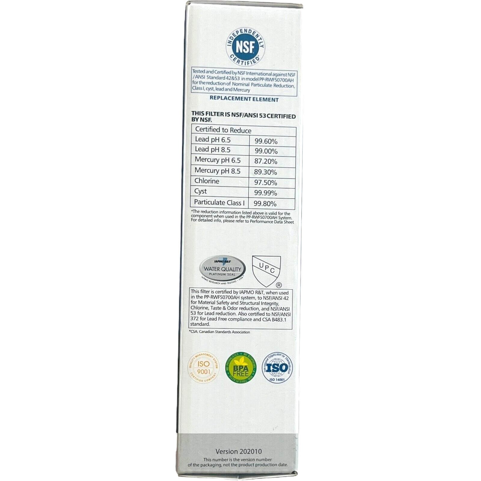 Pureplus Pro PP-RWF1200AH Water Filter – NEW & Sealed