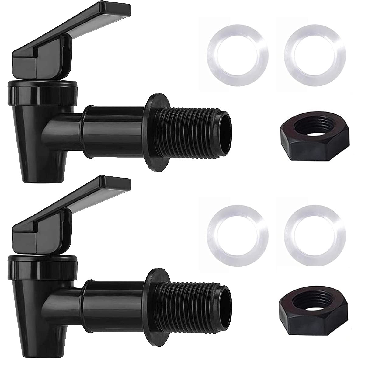 Water Spigot,BPA Free Plastic Spigot, Universal Replacement Faucet for 5…