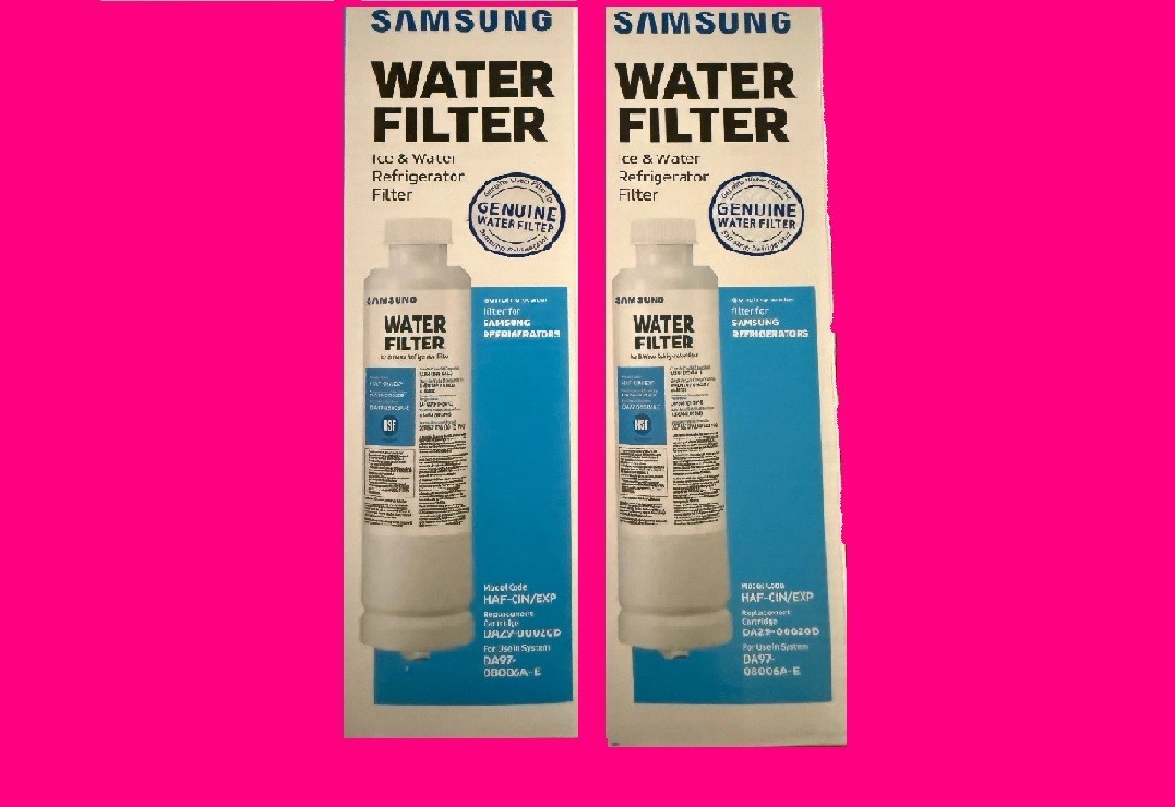New 2 PACK Genuine Samsung DA29-00020B HAF-CIN/EXP Refrigerator Water Filter US