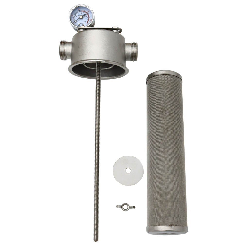 1 Inlet 10in 304 Stainless Steel Front Filter w/ 40μm Filter Screen 8000L/h