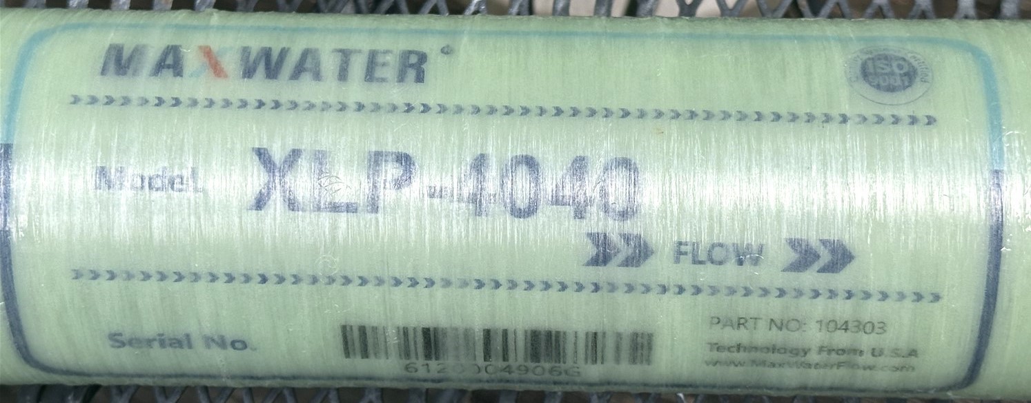 Max Water Commercial Extreme Low Pressure RO Membrane Element-XLP-4040 / 104303