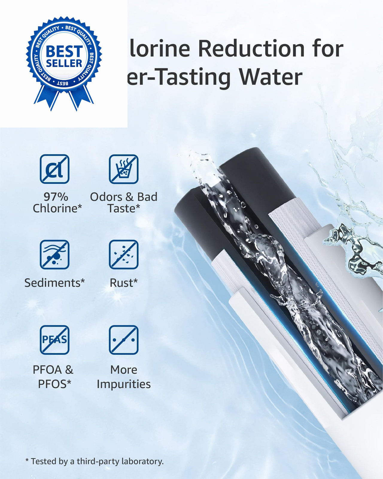 Waterspecialist WS627B Water Filter for 3 Count (Pack of 1), White