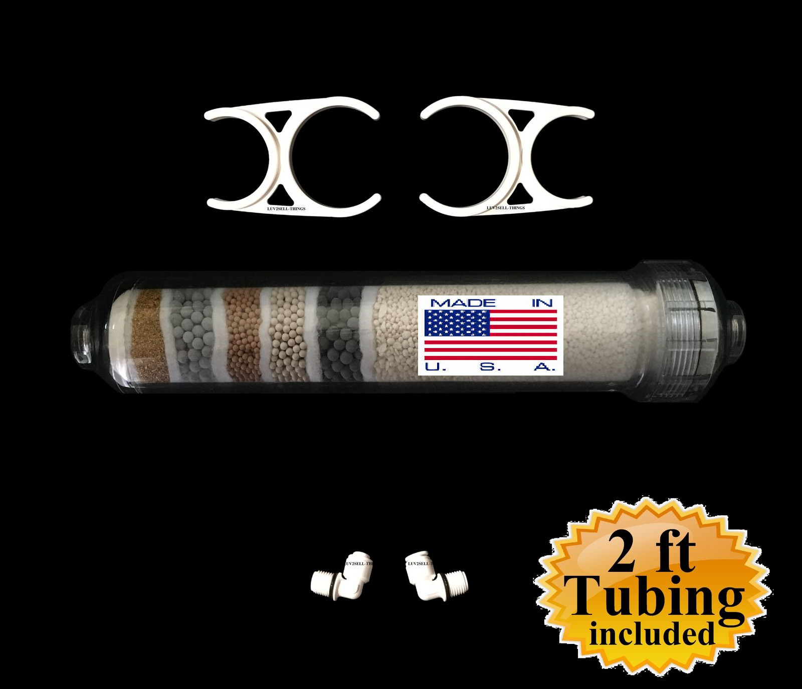 1 Alkaline/Ionizer Negative ORP KDF55 Water Filter Inline RO Cartridge 2×10