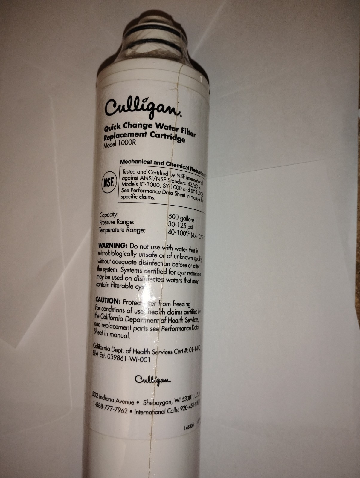 Culligan IC-1000R-D Water Filter