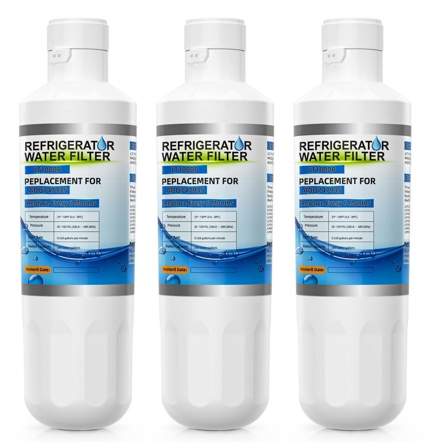 LG LT1000P Refrigerator Water Filter Replacement ADQ747935 (3-Pack, Sealed)