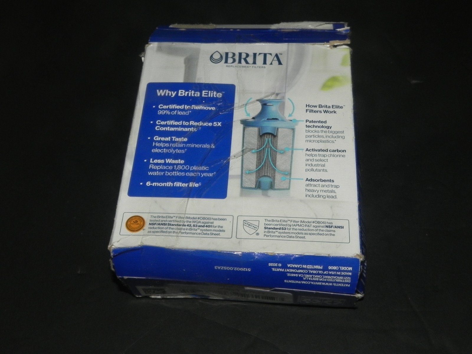 t3 Brita Elite Replacement Water Filter for Pitchers and Dispensers, 2 Pack