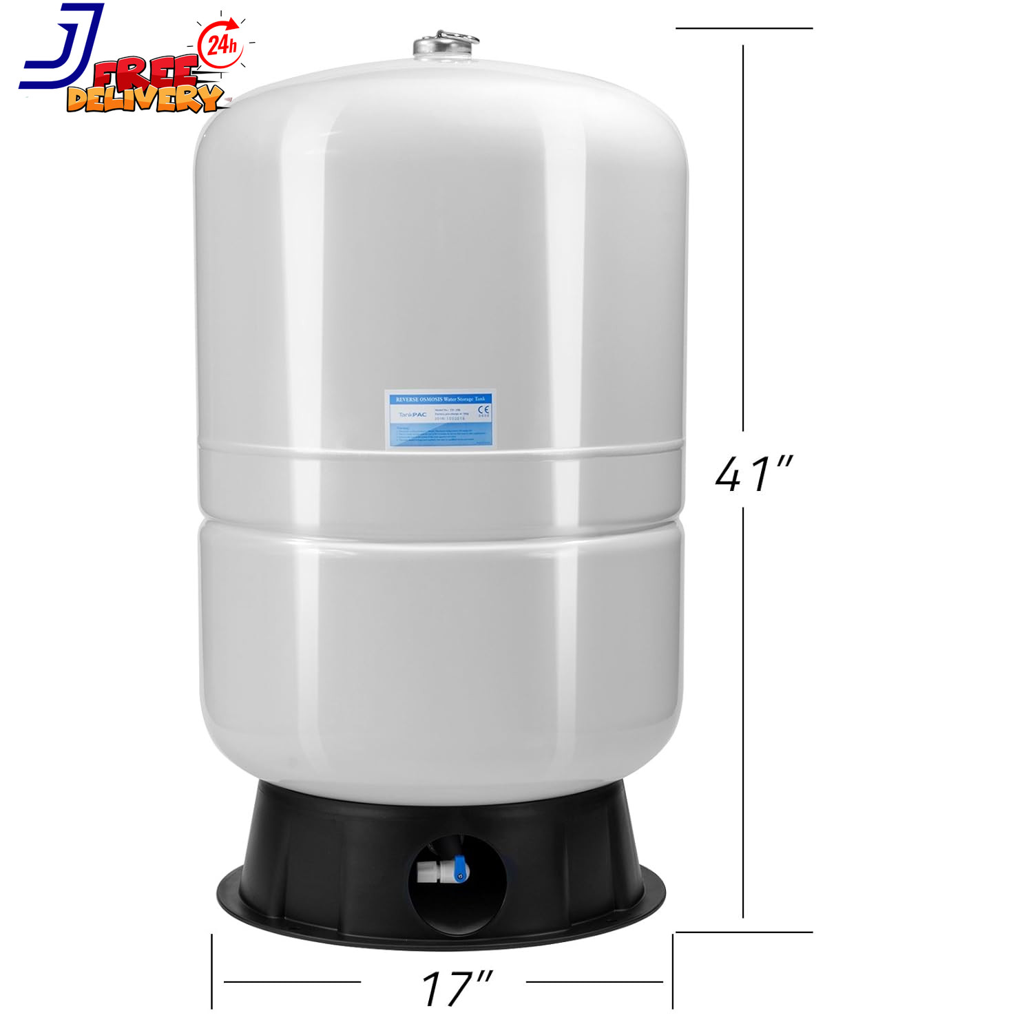 40 Gallon RO Tank Pre-Pressurized Water Storage Tank for Reverse Osmosis Systems