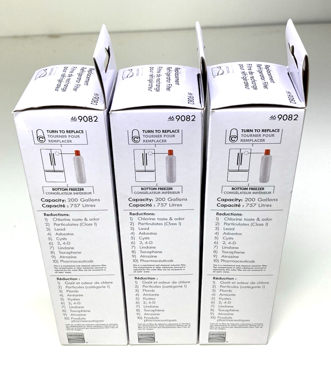 3- New, 9082 Replacement Refrigerator Filter Kenmore 46-9082,46-9903, Free Ship