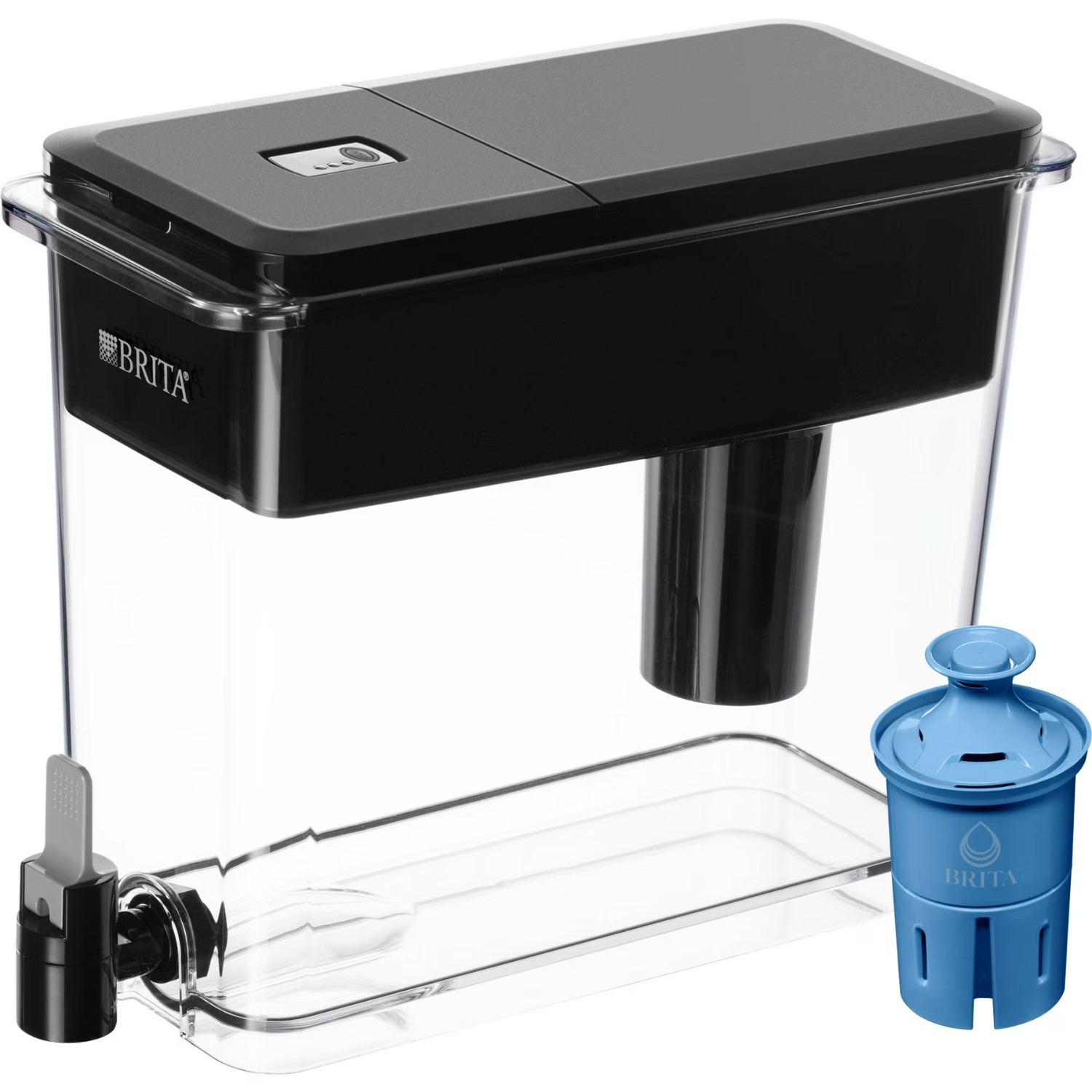 Brita Ultramax 27 Cup Filtered Water Dispenser Black with Elite Filter