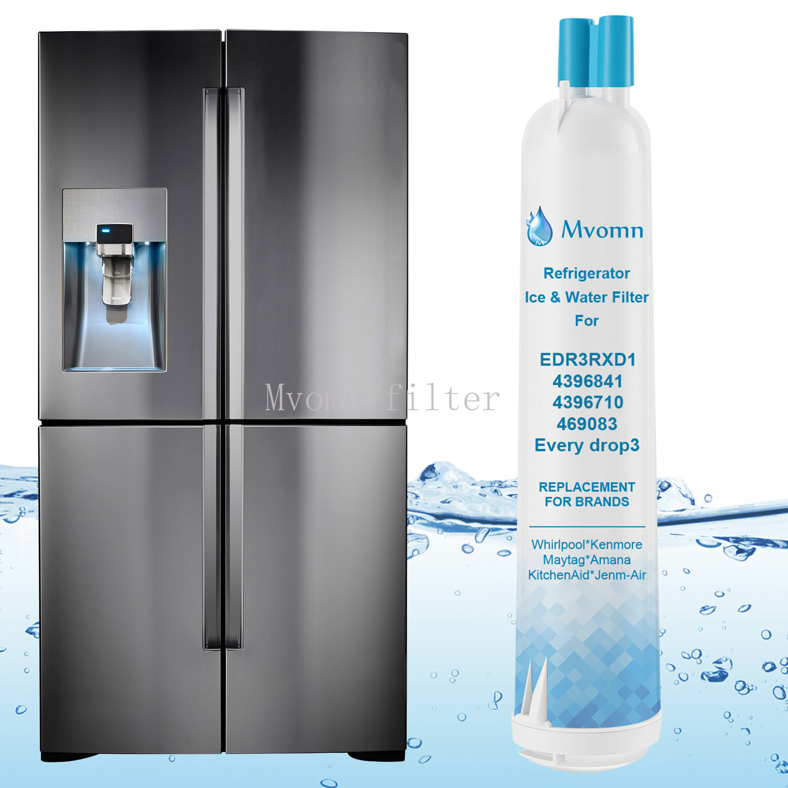 3Pack Replacement Kenmore 9083 Refrigerator Cartridge Water Filter 469083 9020