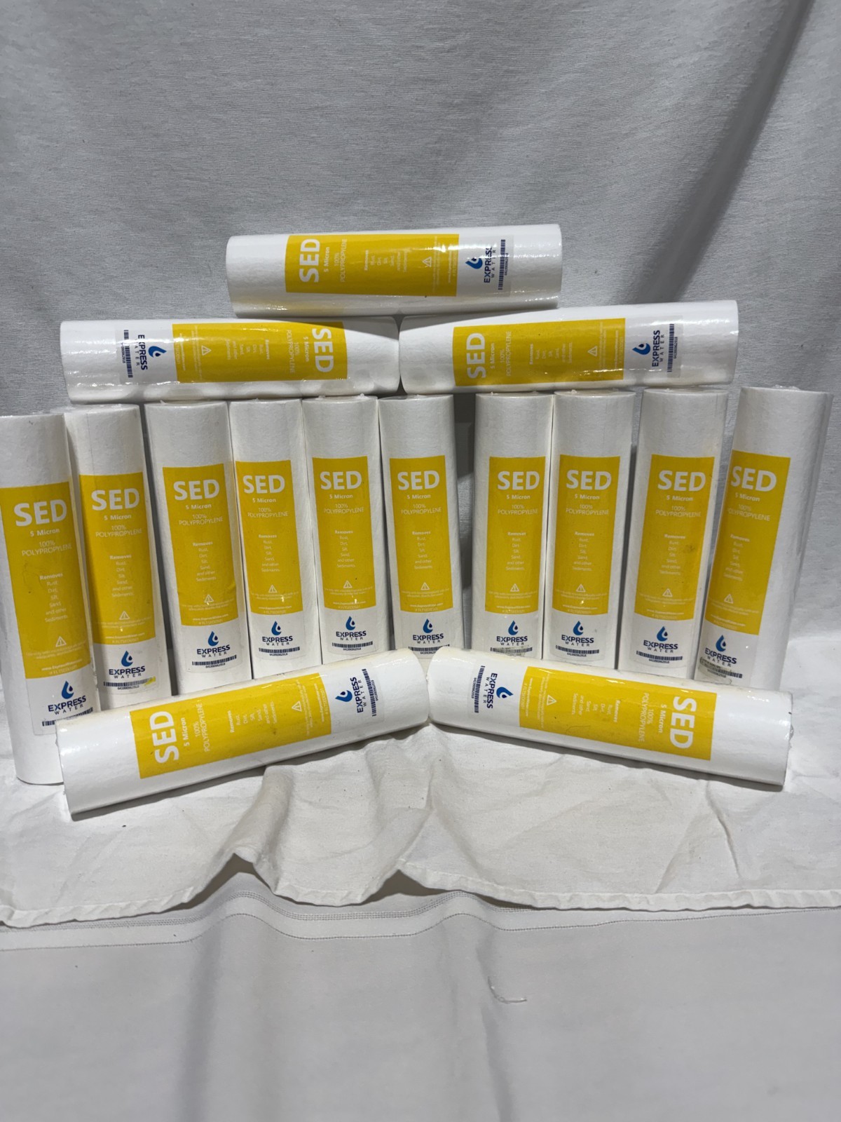 Express Water 5 Micron 10in Sediment Water Filter Cartridges 16 Pack FLTSED0501
