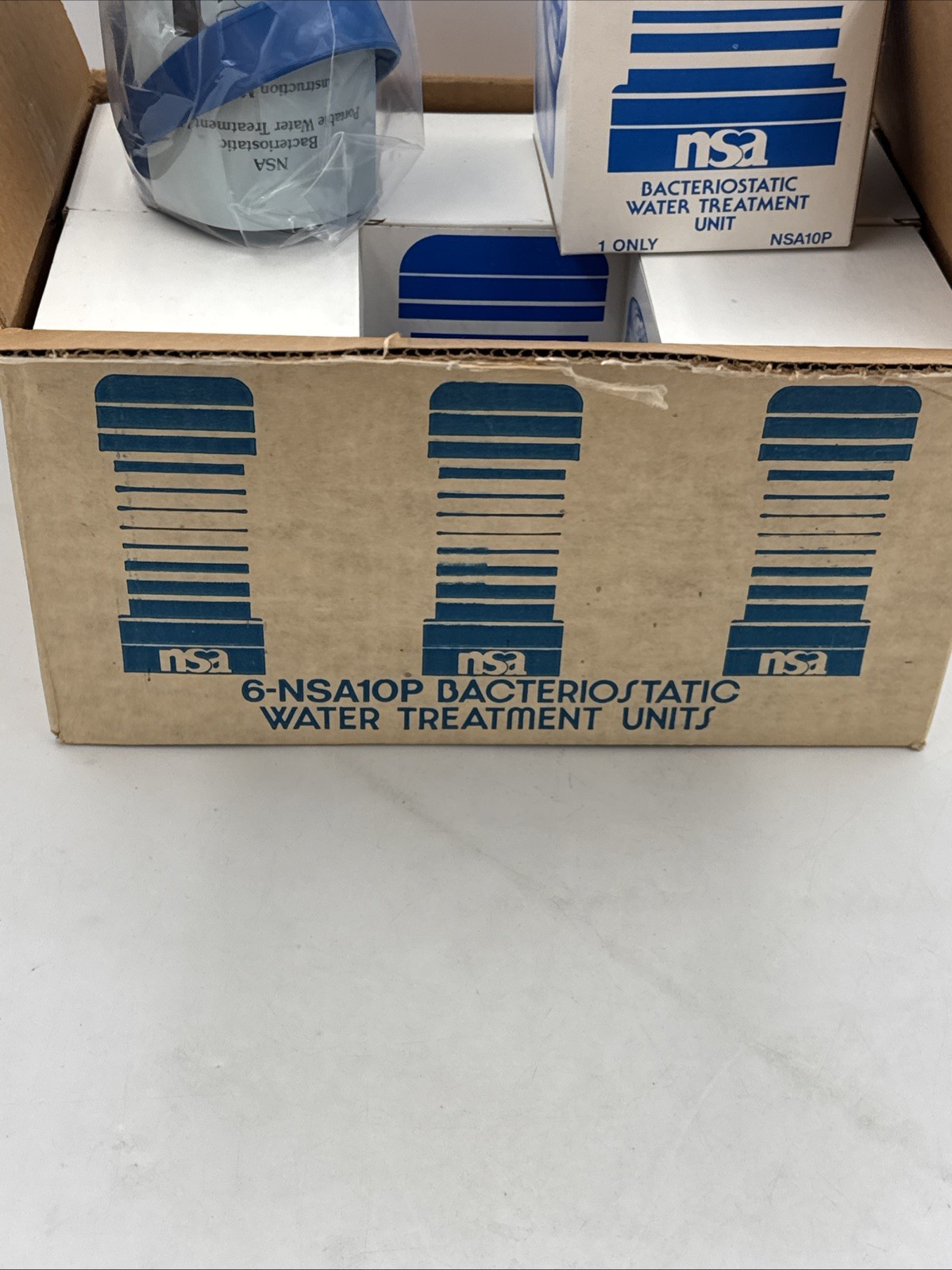 (6) NSA Bacteriostatic Water Treatment Filter Unit Model NSA10P New In Box