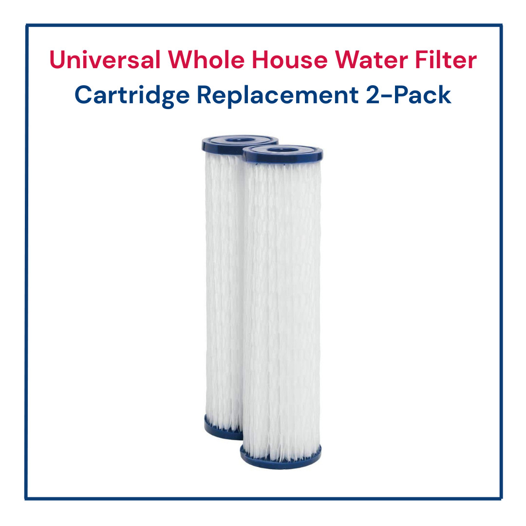 Universal Whole House Water Filter Cartridge Replacement 2-Pack