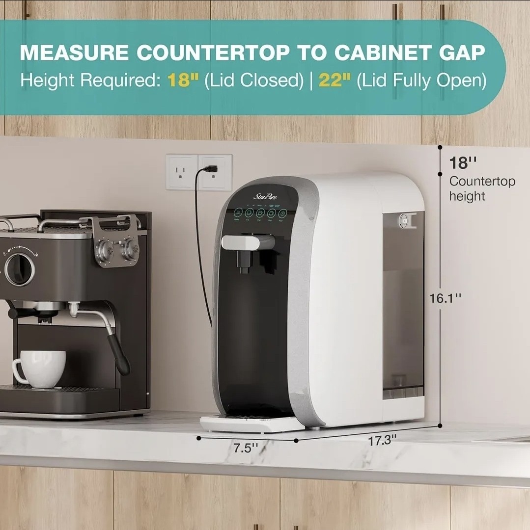 SimPure Y7P-BW Countertop RO Water Filtration System – Brand New Sealed Box