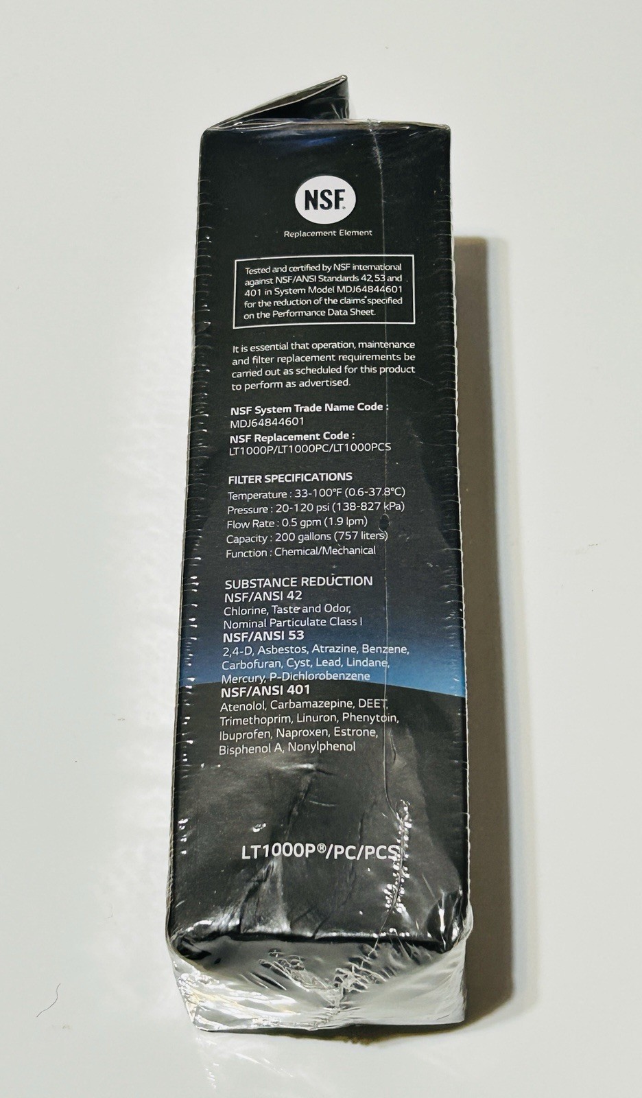 LG Water Filter Replacement Cartridge LT1000P/PC/PCS – New