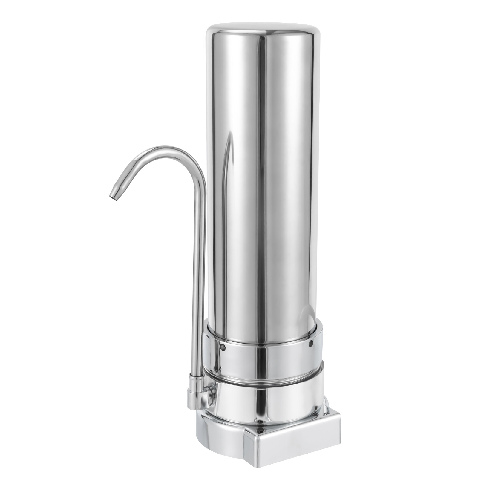 304 Stainless Steel Countertop Filter System for Tap Water Filtration Silver New