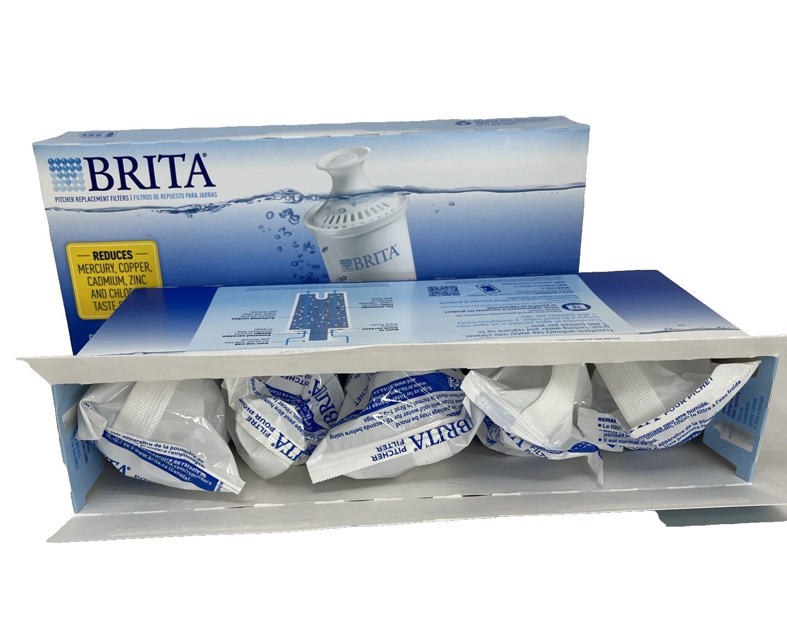 Brita 987554 Replacement Filters 10 Pack Model OB03 ALL SEALED FREE SHIP