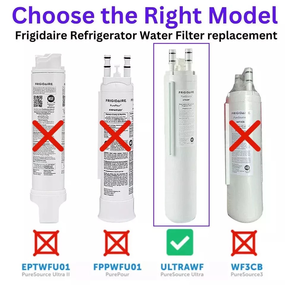 2 Pack ULTRAWF Frigidaire Ultra PureSource Refrigerator Water Filter US Stock