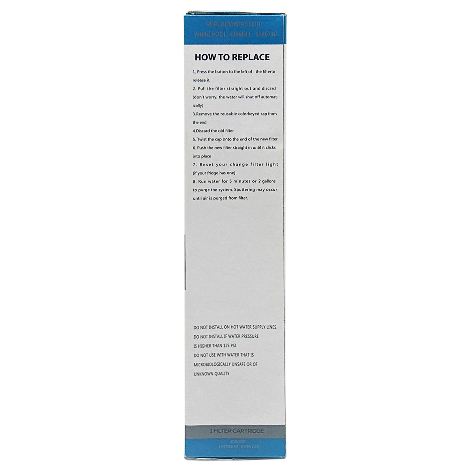 Ice Drop Refrigerator Water Filter Fits Filter 3, 46-9083, 46-9030
