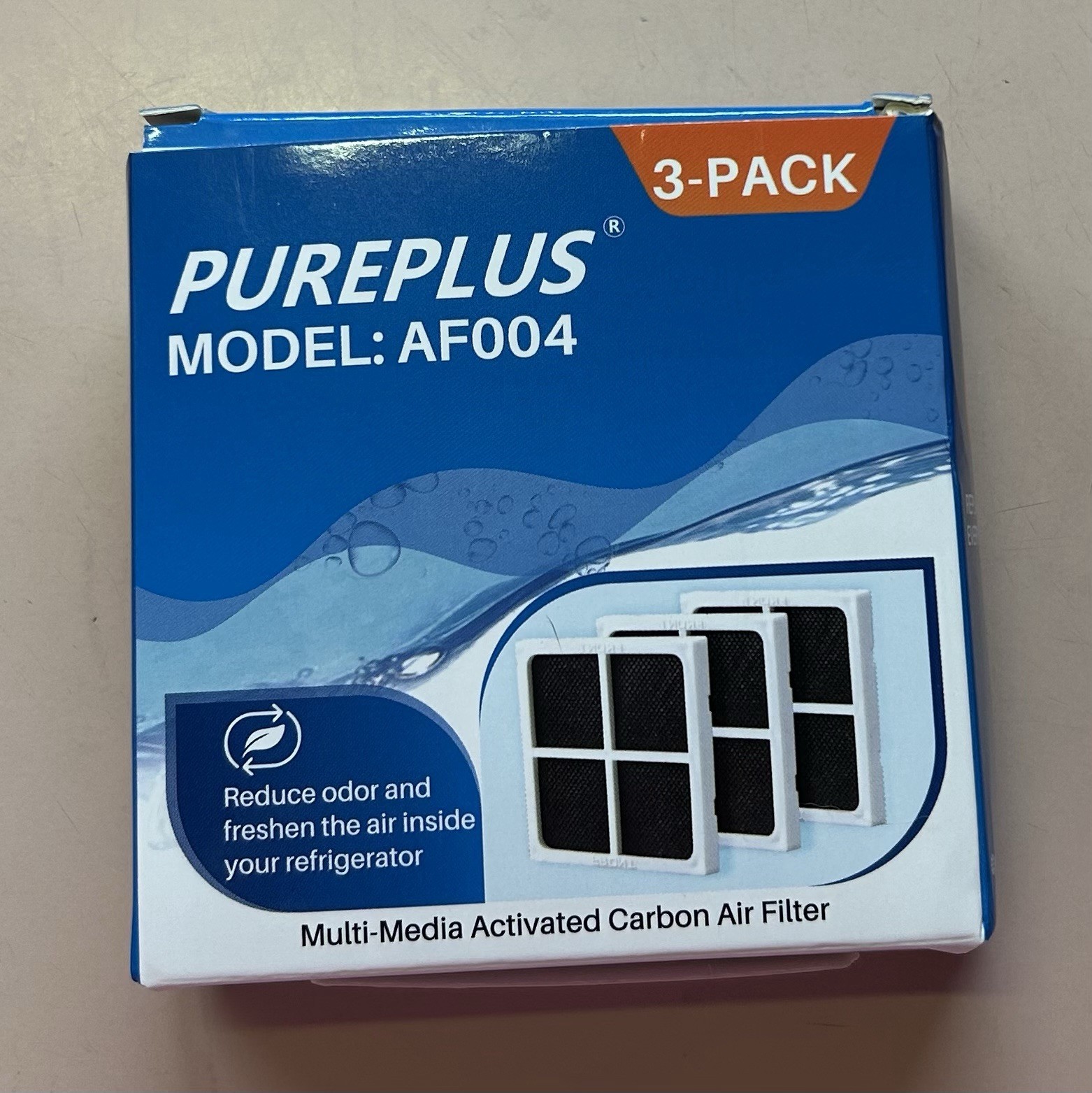 PUREPLUS RWF4700AC Replacement Filter 1 Pack + AF004 Carbon Air Filter- 1 NEW