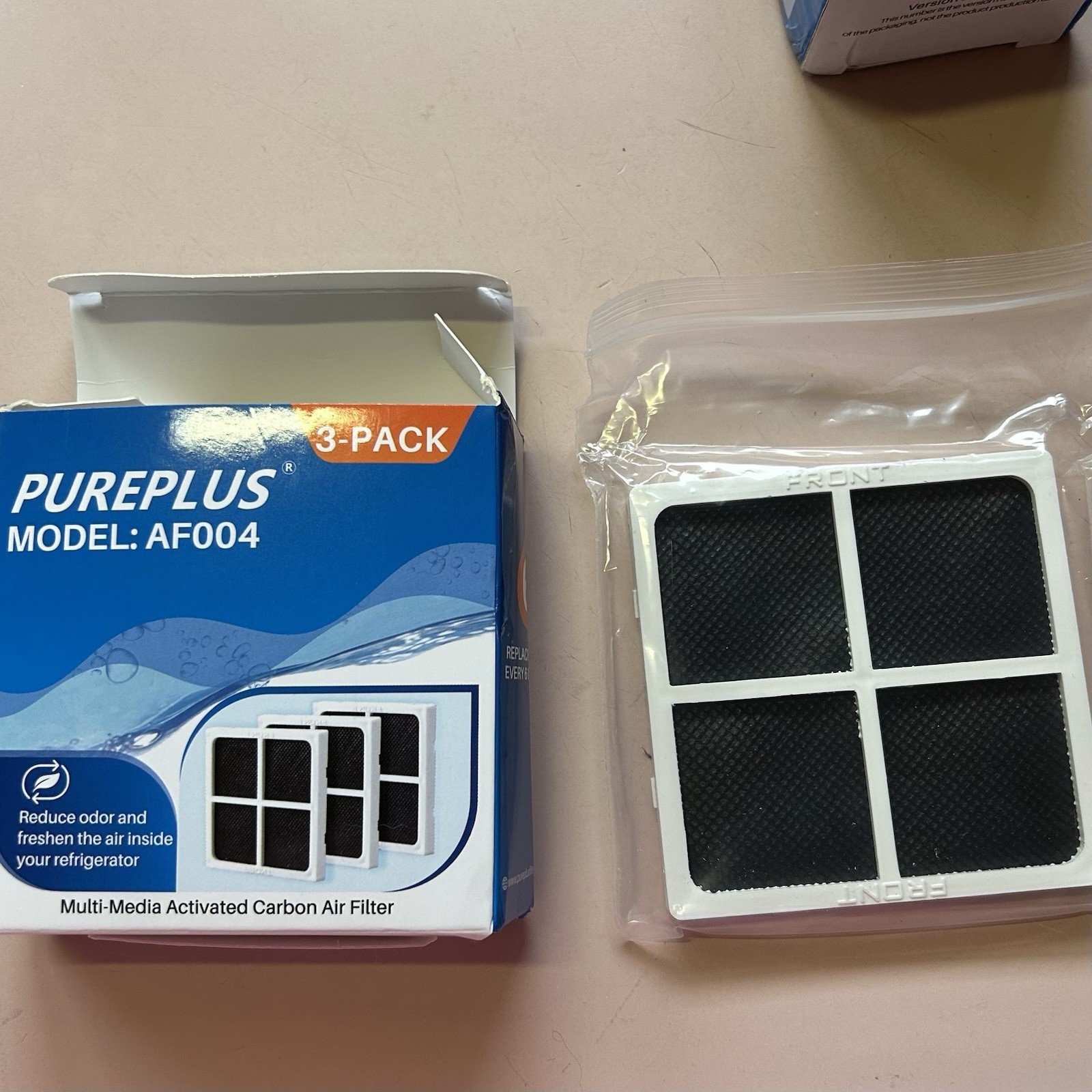 PUREPLUS RWF4700AC Replacement Filter 1 Pack + AF004 Carbon Air Filter- 1 NEW