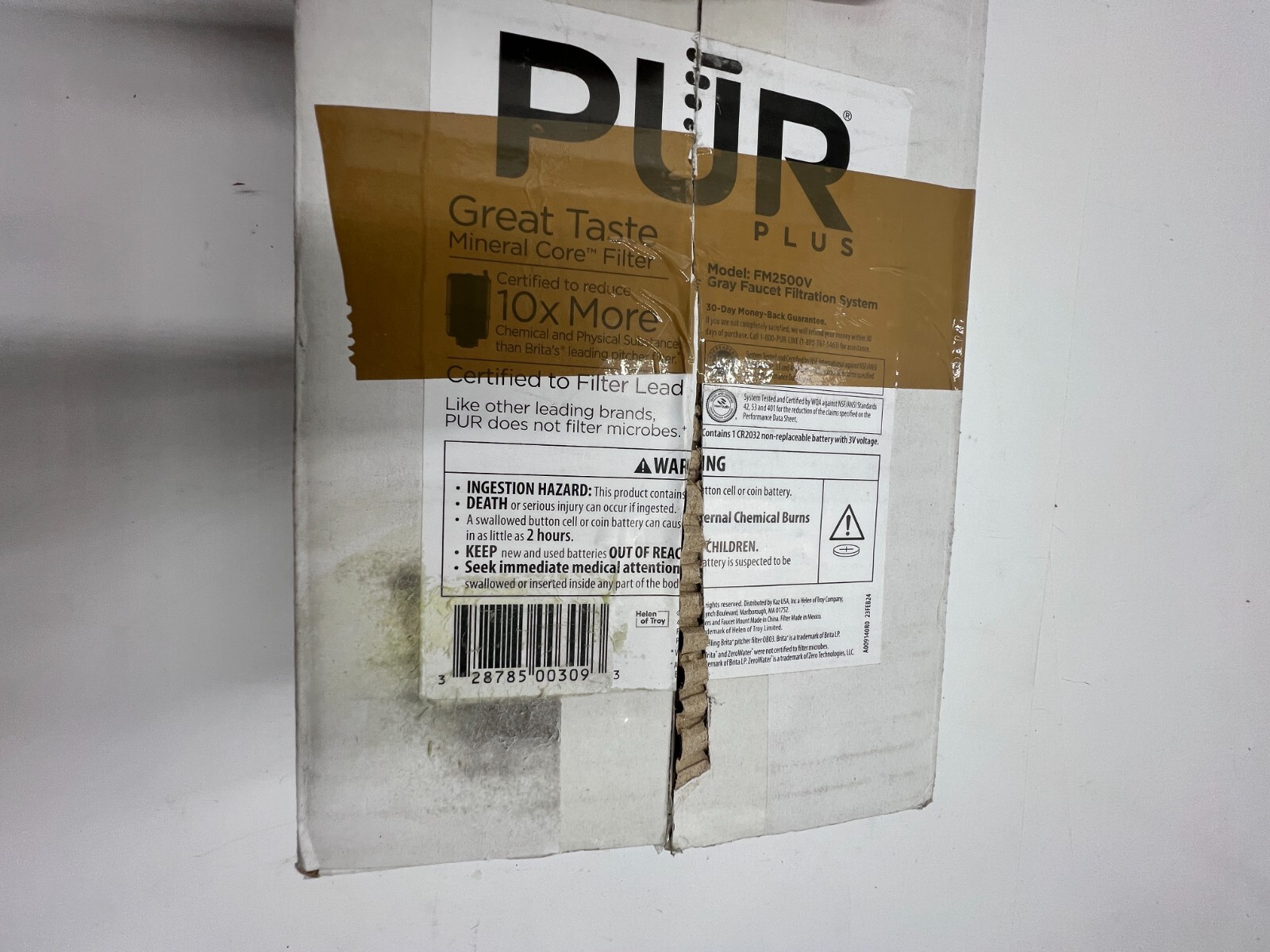 PUR PLUS Genuine Faucet Mount Water Filtration System Gray – FM2500V
