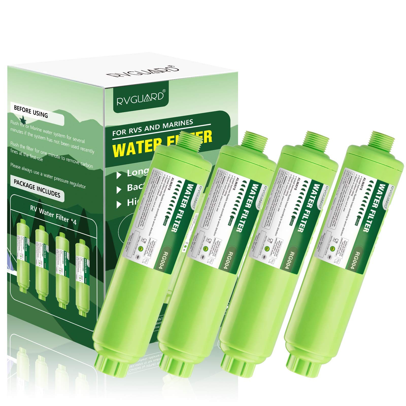 RVGUARD Inline RV Water Filter, Reduces Odors, Bad Taste, Rust, Chlorine, Ide…