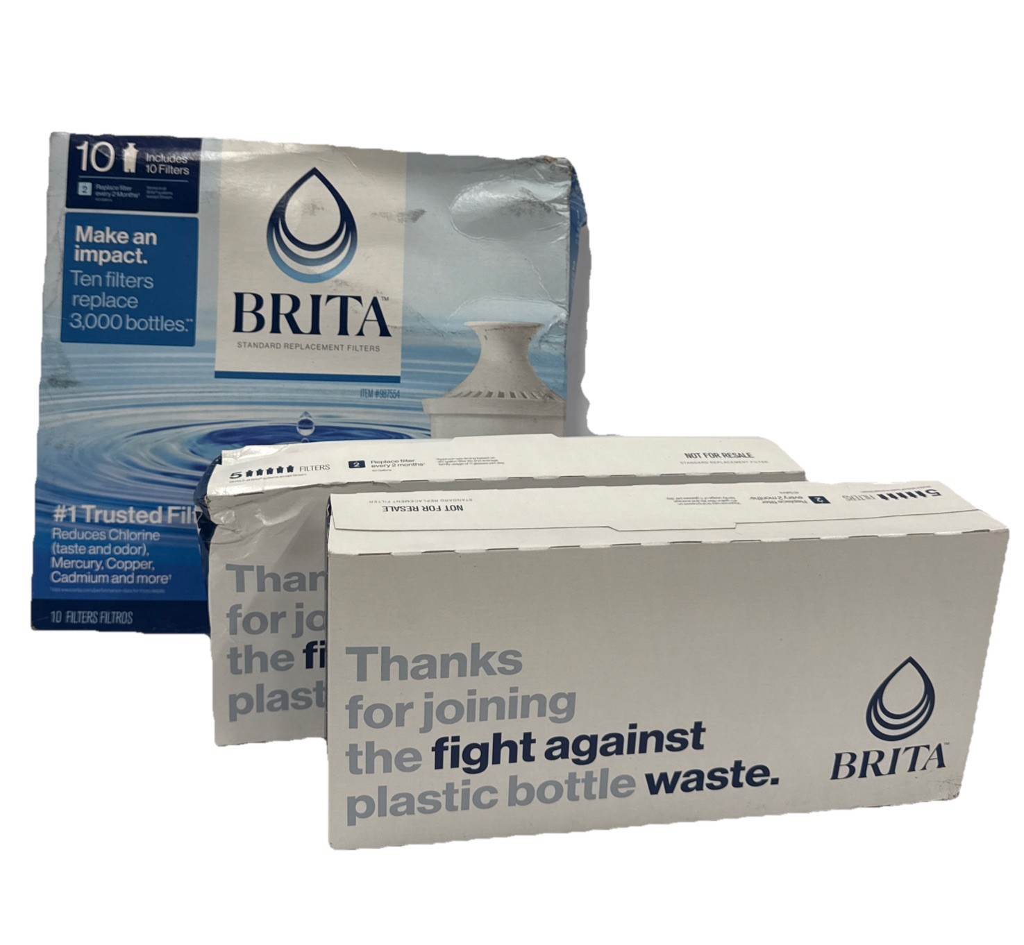 Brita 987554 Pitcher Replacement Filters, OB03, 10 Pack