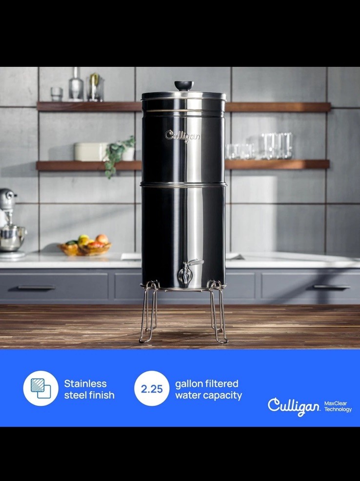 Culligan with MaxClear Technology 2.25 Gallon Gravity Water Filter System