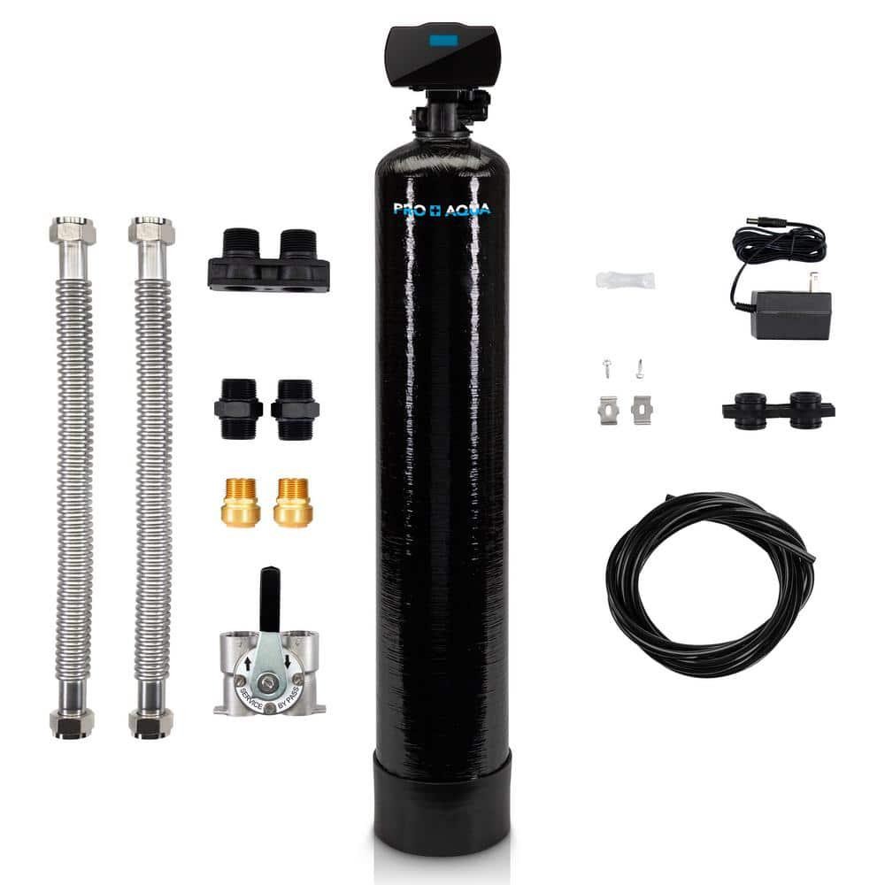 PRO+AQUA Whole House Water Filtration System Reduces Iron, Sulfur, Manganese