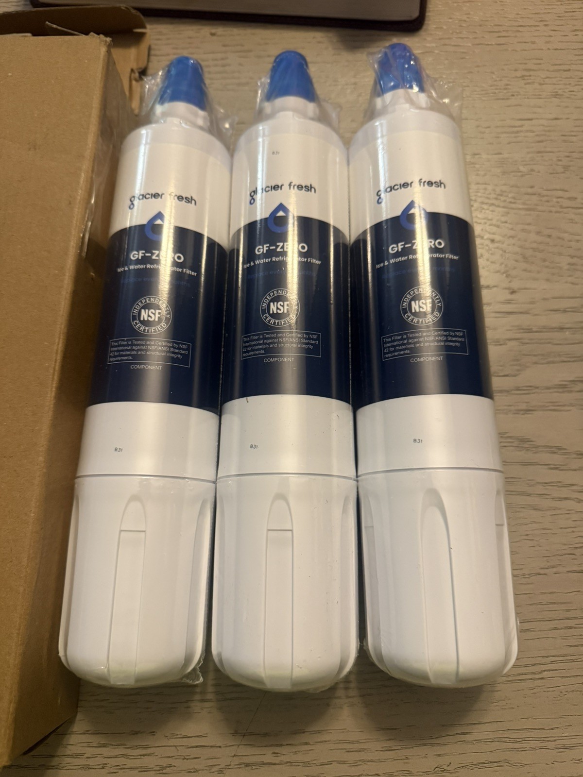 Glacier Fresh 3 pk GF-ZERO Water Filter Replacement for 4204490 New/Sealed