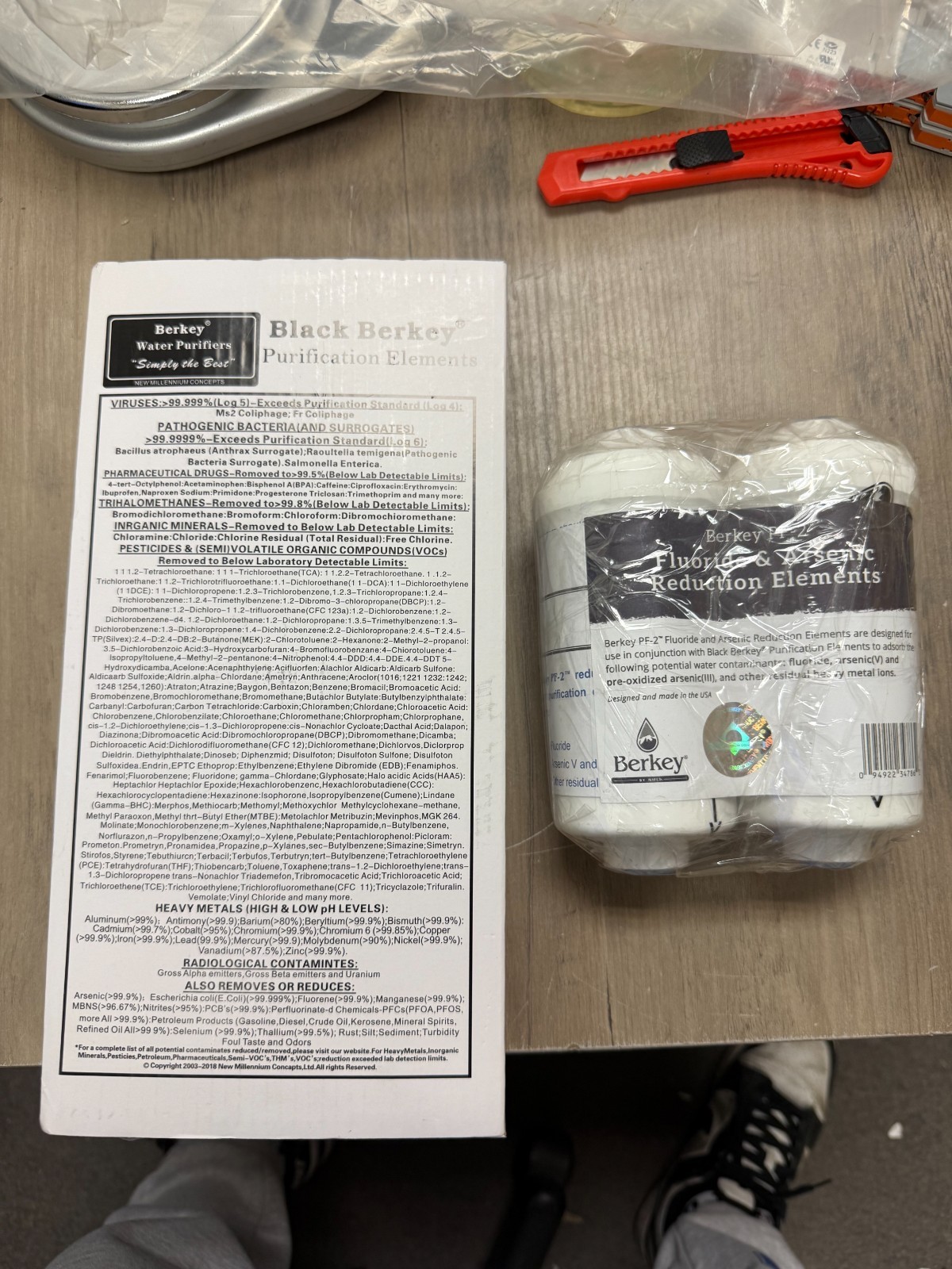 Authentic Black Berkey Filters & PF-2 Fluoride Filters Combo BRAND NEW