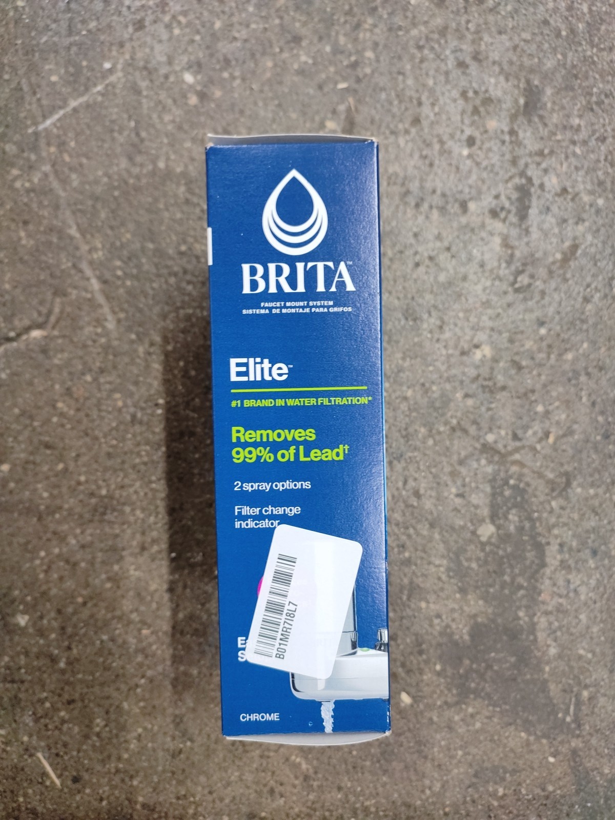 Brita 35618 On Tap Faucet Mount 1 Liter Water Chrome Filter System