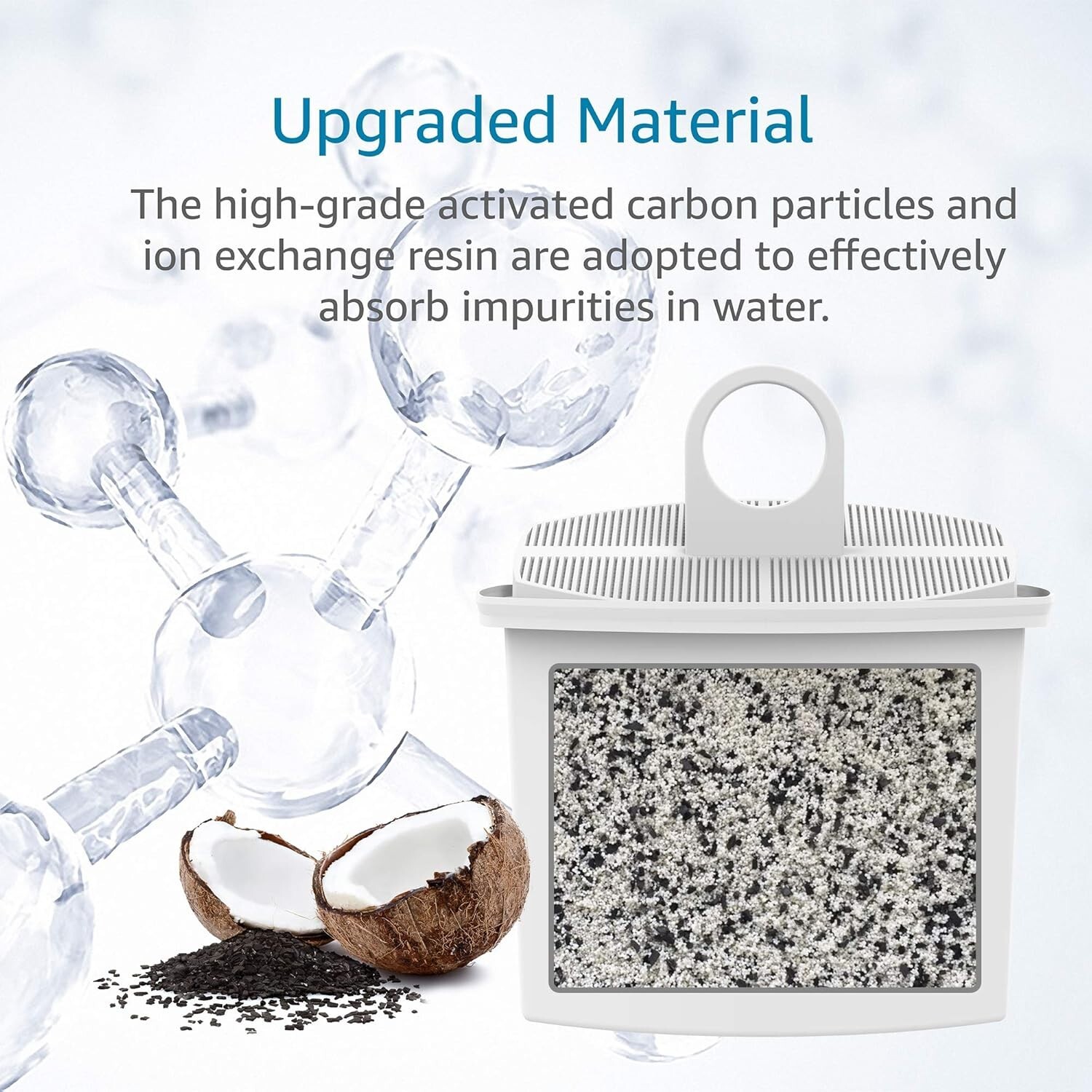 AQUA CREST TÜV SÜD Certified Coffee Water Filter, Replacement for Braun® KWF2(2)
