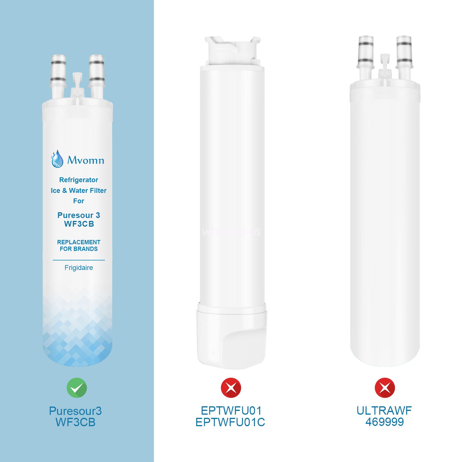 3 PACK FOR Genuine Frigidaire WF3CB Puresource3 Refrigerator Water & Ice Filter