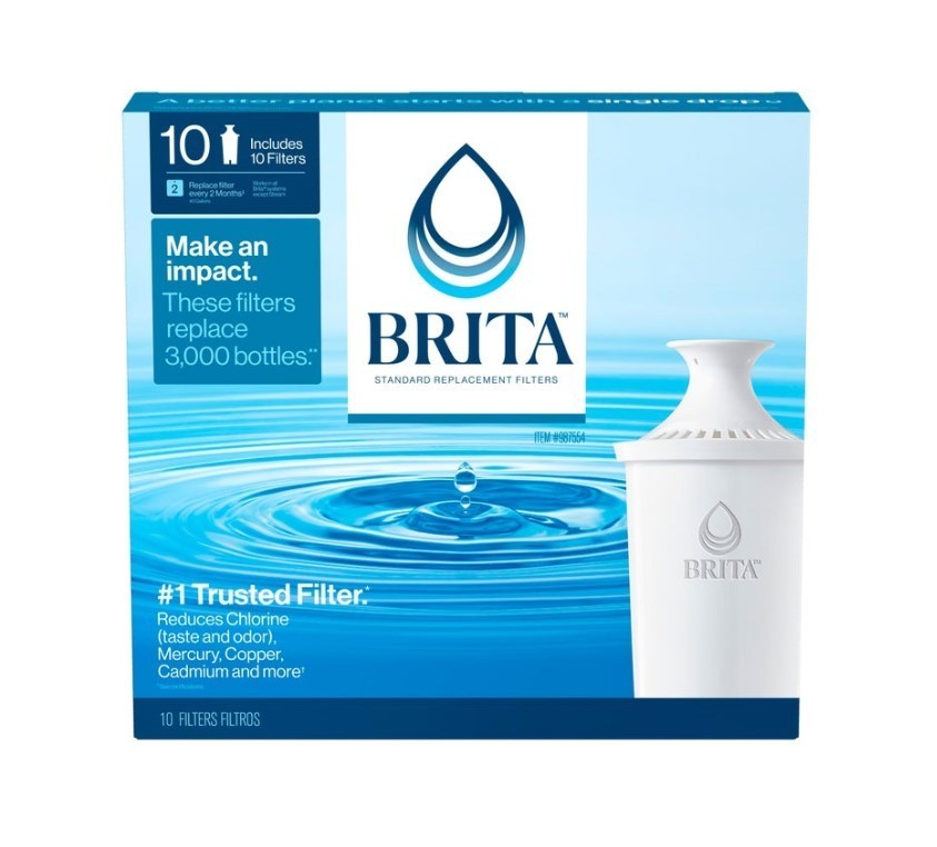Brita Replacement Water Filters for Brita® Pour-Through Pitchers White 10-pack