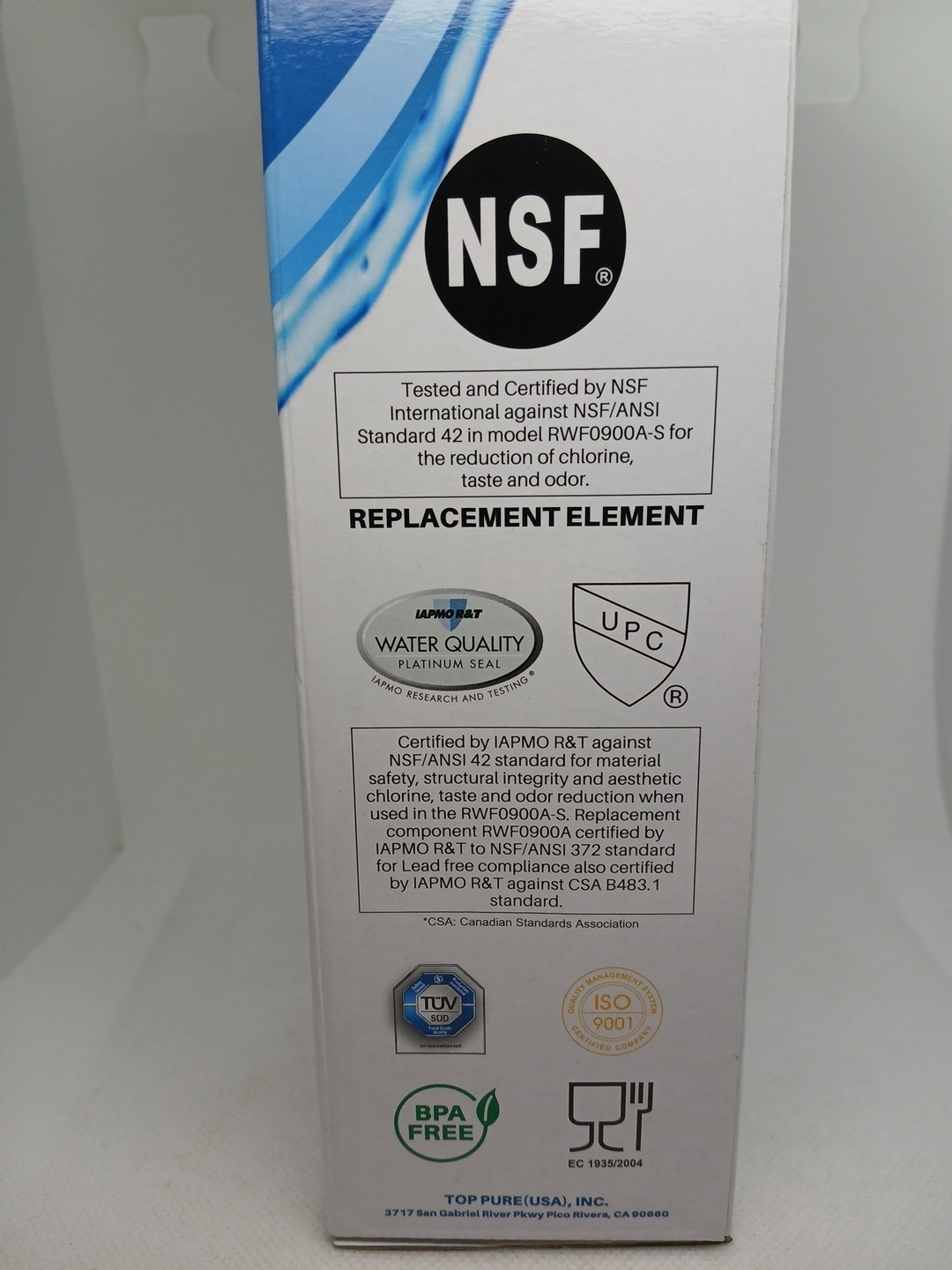 IcePure RWF0900A Replacement Refrigerator Water Filter 300 gal New Sealed in Box