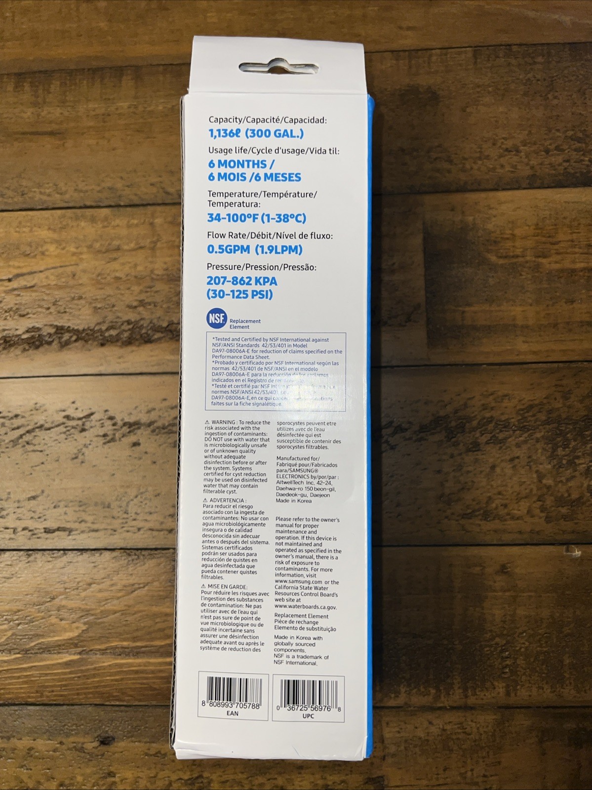 SAMSUNG DA29 Genuine Filter Refrigerator Water HAF-CIN/EXP