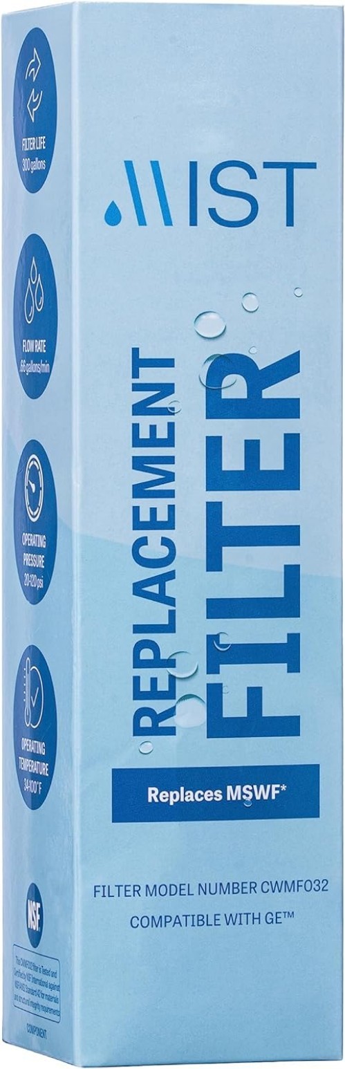 MSWF Refrigerator Water Filter Replacement, Compatible with GE Models: 101820…